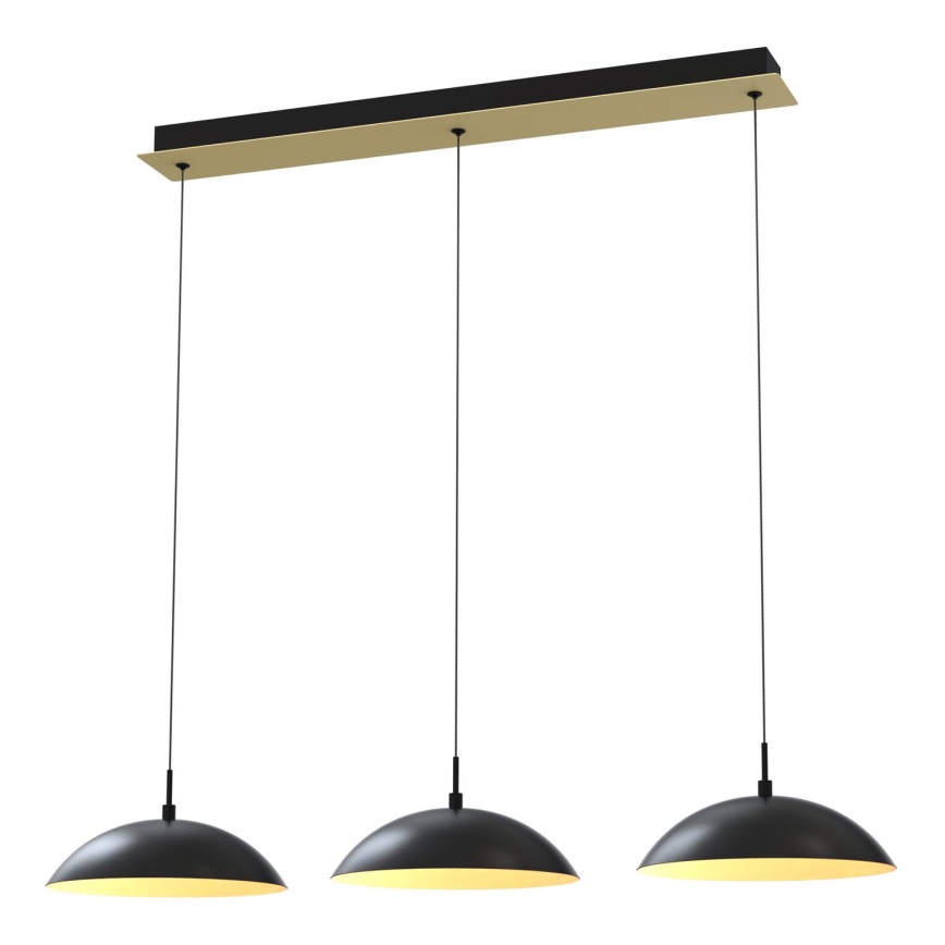 Wofi 7001-304 - LED Dimmable chandelier on a string ROSCOFF LED/29W/230V black/gold