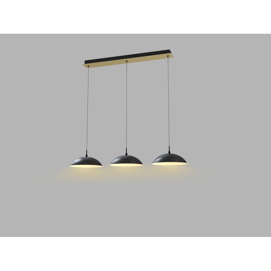 Wofi 7001-304 - LED Dimmable chandelier on a string ROSCOFF LED/29W/230V black/gold