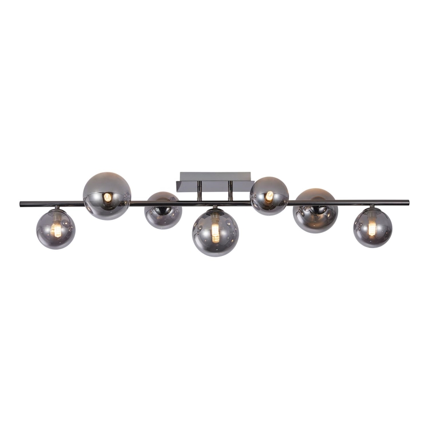 Wofi 7014-705W - LED Surface-mounted chandelier VILLA 7xG9/3W/230V black