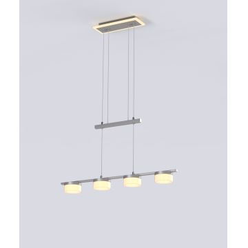 Wofi 7054-503 - LED Dimmable chandelier on a string JESSE LED/21W/230V matte chrome