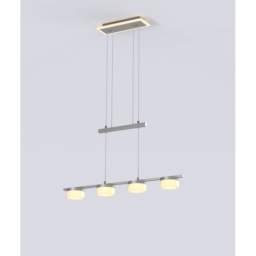 Wofi 7054-503 - LED Dimmable chandelier on a string JESSE LED/21W/230V matte chrome