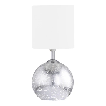 Wofi 8149.02.70.6006 - Table lamp CARMEN 1xE14/40W/230V + 1xG9/10W silver