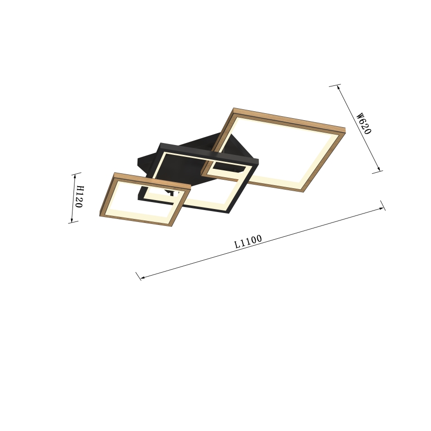 Wofi 9022-306M - LED Dimmable ceiling light MATERA LED/37W/230V