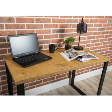 Work table BLAT 120x60 cm black/brown