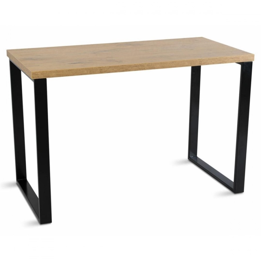 Work table BLAT 120x60 cm black/brown