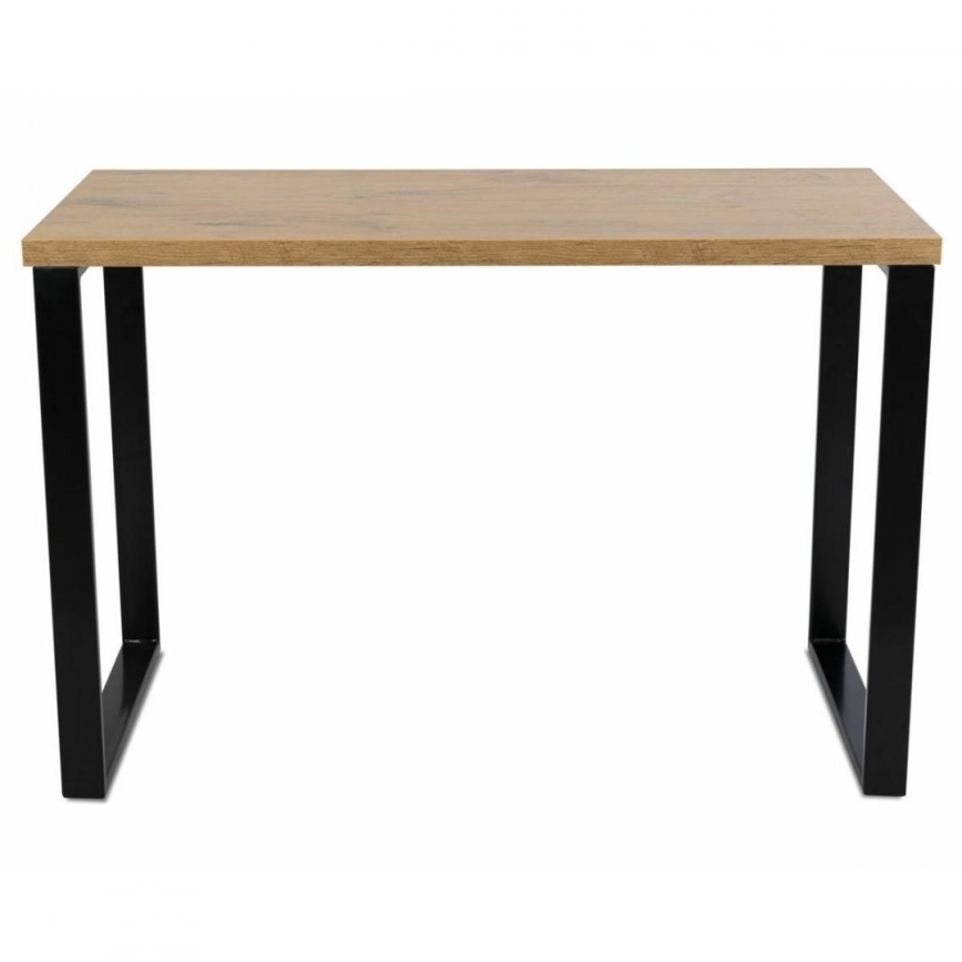 Work table BLAT 120x60 cm black/brown