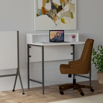 Work table USO 90,8x90 cm white/black