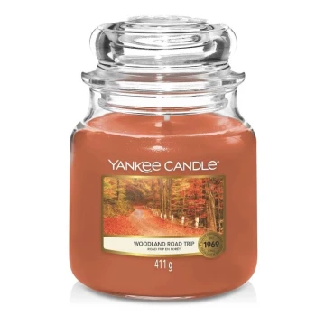 Yankee Candle - Scented candle WOODLAND ROAD TRIP medium 411g 65-75 hours