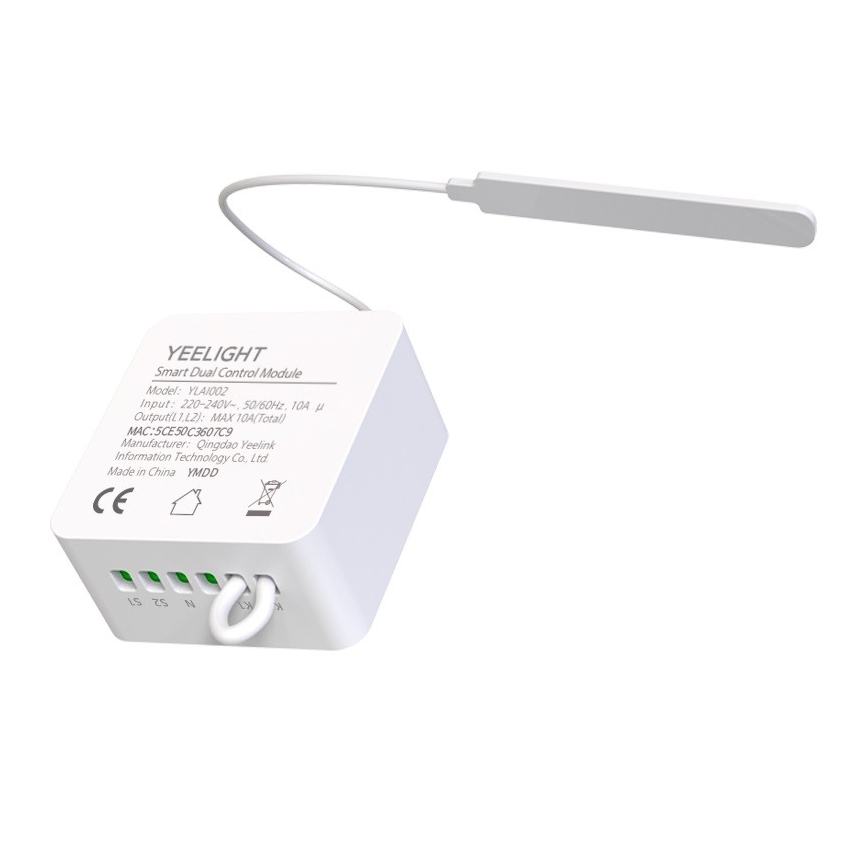 Yeelight - Interrupteur pour circuit électrique 230V/10A Wi-Fi/Bluetooth