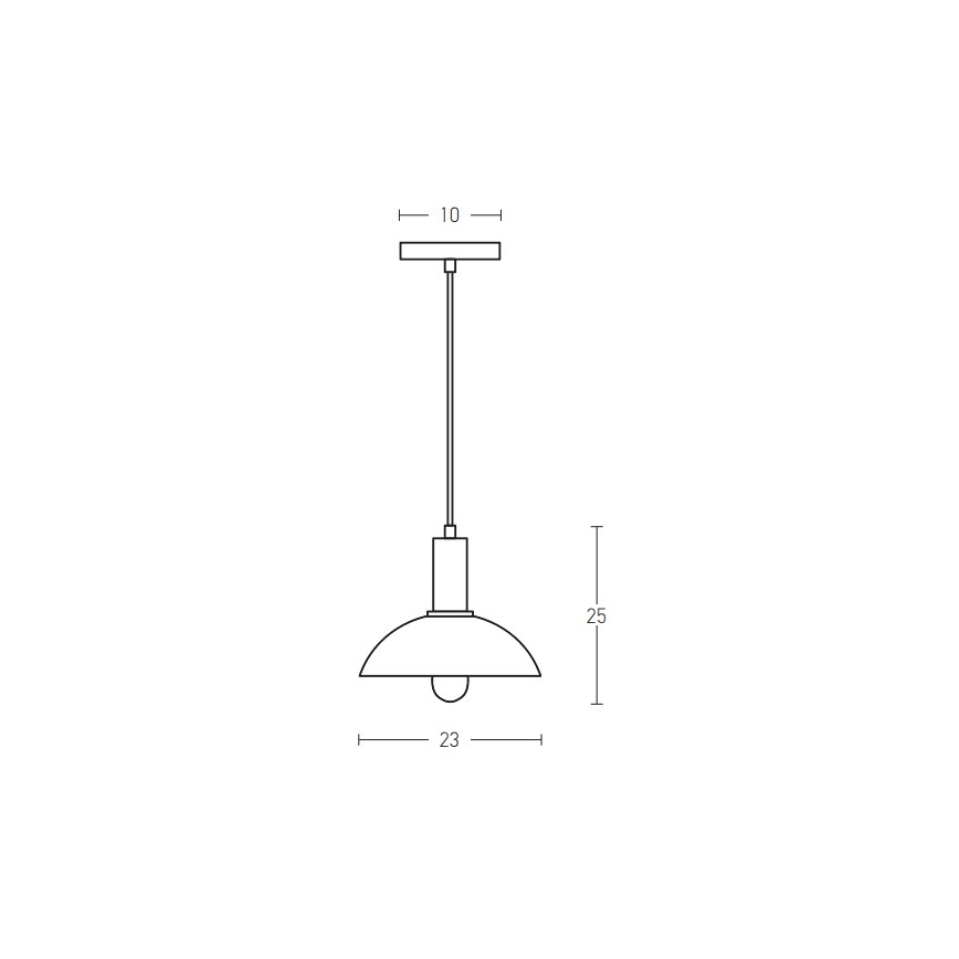 Zambelis 180052 - Chandelier on a string 1xE27/40W/230V black