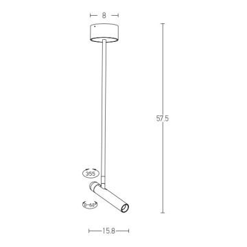 Zambelis 1920 - LED Chandelier on a pole LED/4,2W/230V white