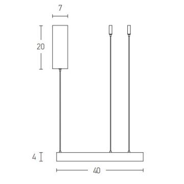 Zambelis 2007 - LED Dimmable chandelier on a string LED/50W/230V gold