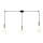 Zambelis 22151 - Chandelier on a string 3xE27/40W/230V gold