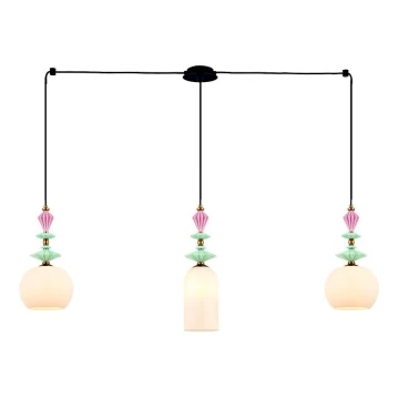 Zambelis 22153 - Chandelier on a string 3xE27/40W/230V ceramics