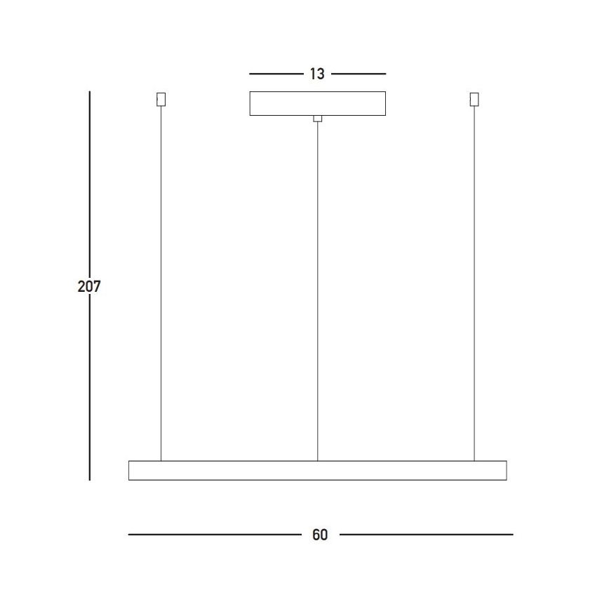 Zambelis 23032 - LED Dimmable chandelier on a string LED/28W/230V 3000K d. 60 cm gold