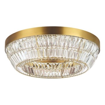 Zambelis 23047 - LED Dimmable crystal ceiling light LED/38W/230V CRI 90 3000K d. 60 cm brass