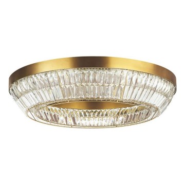 Zambelis 23049 - LED Dimmable crystal ceiling light LED/55W/230V CRI 90 3000K d. 80 cm brass