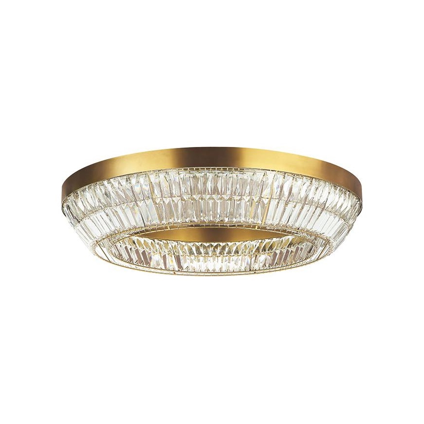 Zambelis 23049 - LED Dimmable crystal ceiling light LED/55W/230V CRI 90 3000K d. 80 cm brass