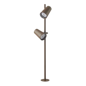 Zambelis E299 - LED Outdoor lamp 2xLED/6W/230V IP54 CRI93 brown