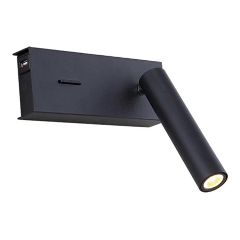 Zambelis H75 - LED Wall light LED/3W/230V USB black