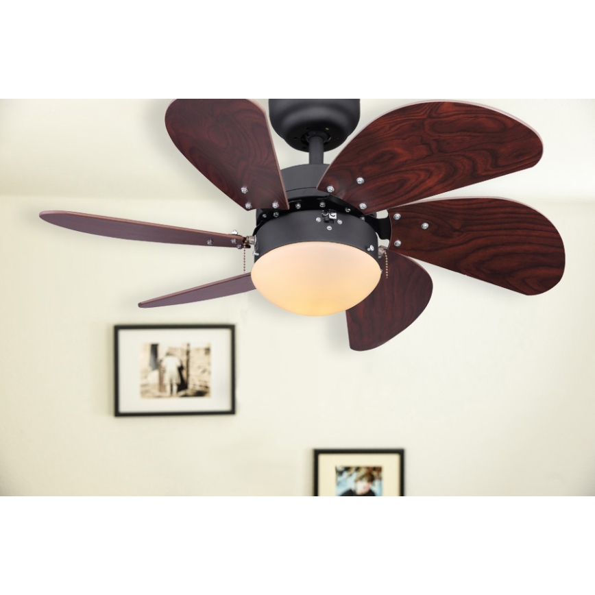 ZEVENTI - Ceiling fan FAMARA 1xE14/60W/230V