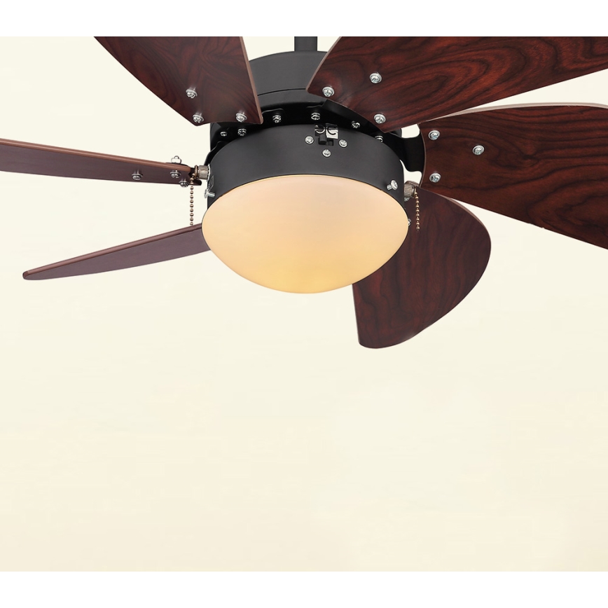 ZEVENTI - Ceiling fan FAMARA 1xE14/60W/230V