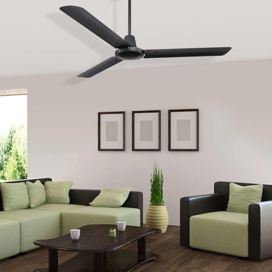 ZEVENTI - Ceiling fan TOFINO black