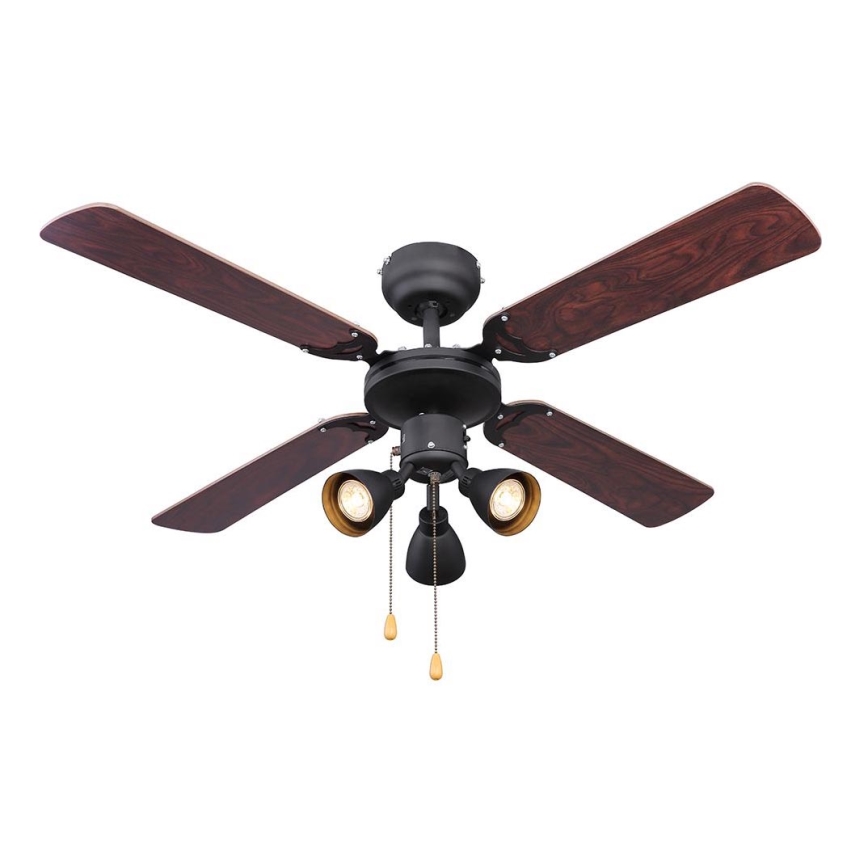 ZEVENTI - Ceiling fan ZURRIOLA 3xGU10/50W/230V