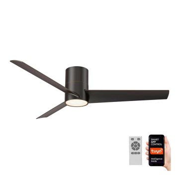 ZEVENTI - LED Ceiling fan BARROSA LED/18W/230V Wi-Fi Tuya black + remote control