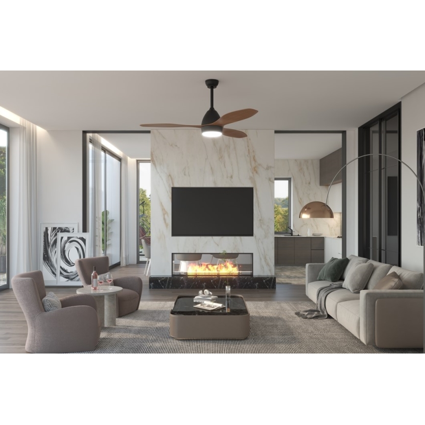 ZEVENTI - LED Ceiling fan MURO LED/18W/230V Wi-Fi Tuya + remote control