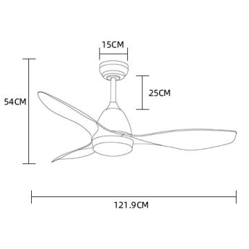 ZEVENTI - LED Ceiling fan MURO LED/18W/230V Wi-Fi Tuya + remote control