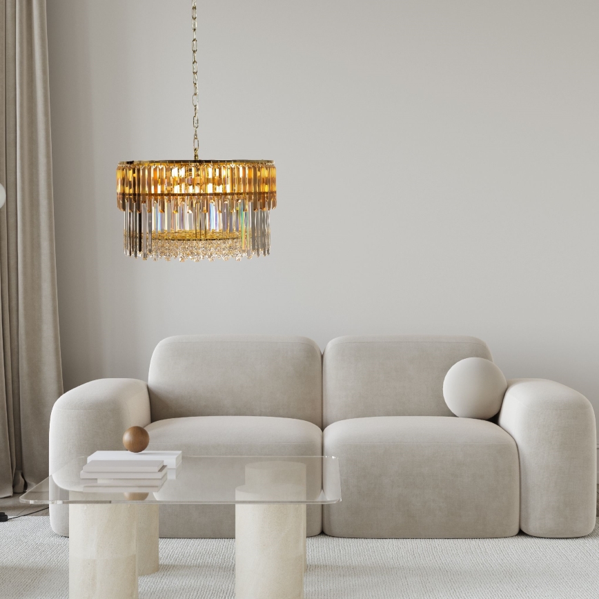 Zuma Line - Chandelier on a chain 16xE14/40W/230V d. 60 cm gold