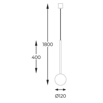 Zuma Line - Chandelier on a string 1xG9/40W/230V