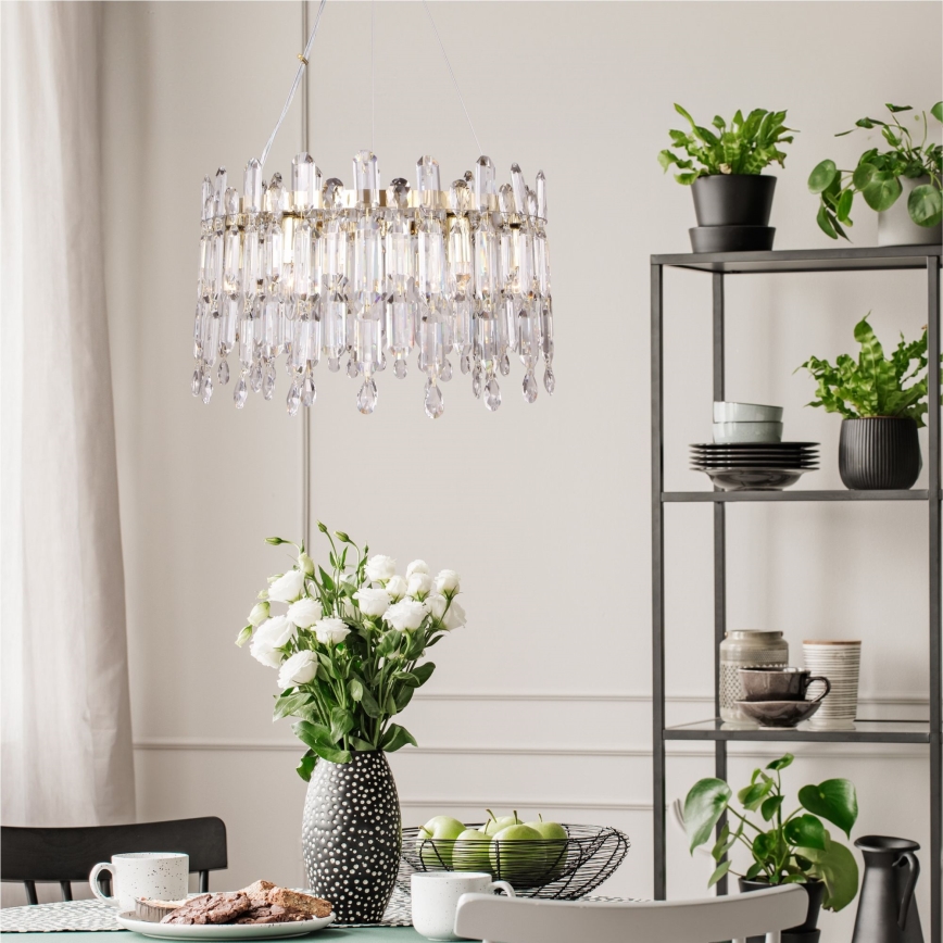 Zuma Line - Chandelier on a string 6xE14/40W/230V gold