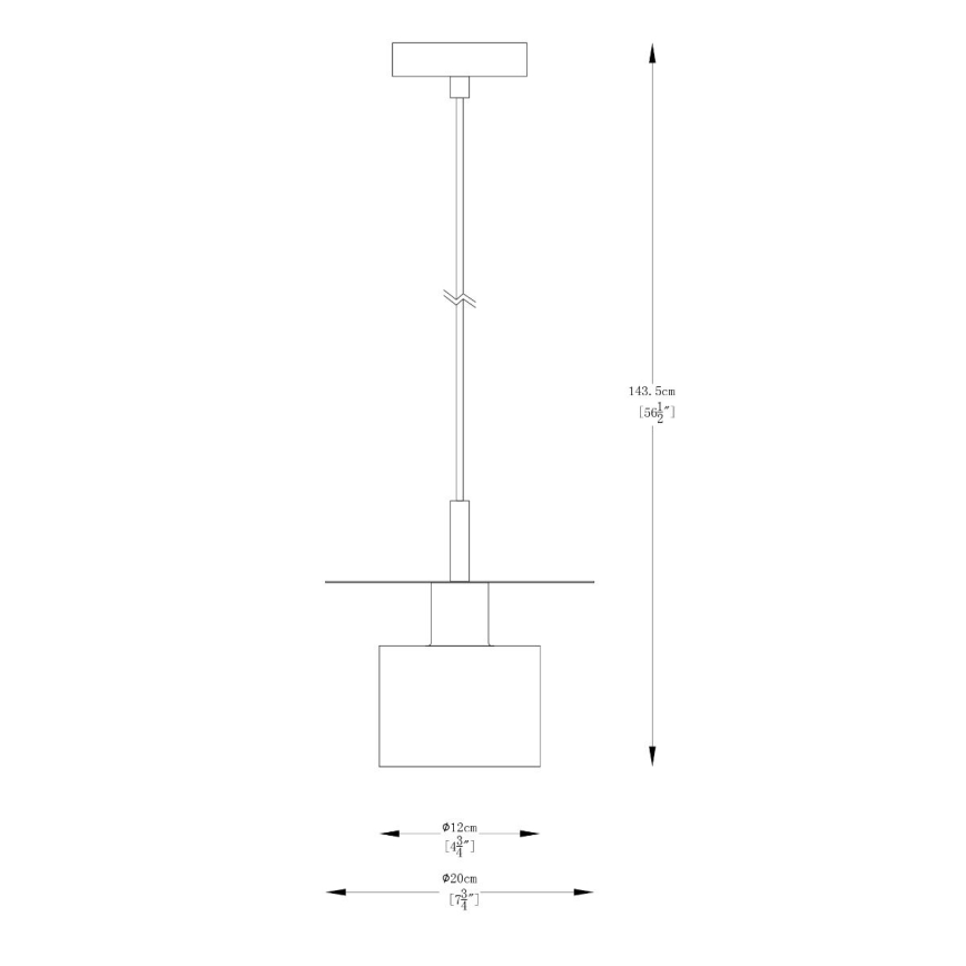 Zuma Line - Chandelier on a string 1xE27/40W/230V gold