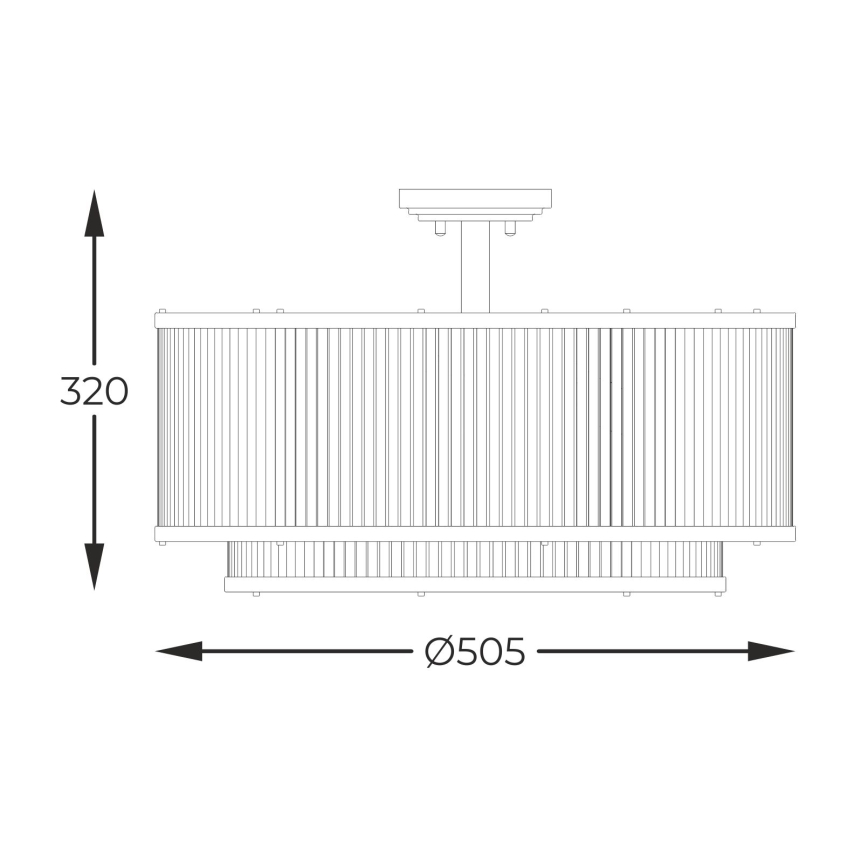 Zuma Line - Chandelier on a pole 6xE14/60W/230V black