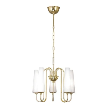 Zuma Line - Chandelier on a chain 5xE14/40W/230V gold