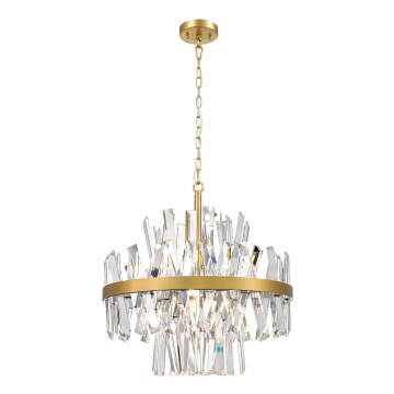 Zuma Line - Chandelier on a chain 8xG9/28W/230V d. 50 cm gold