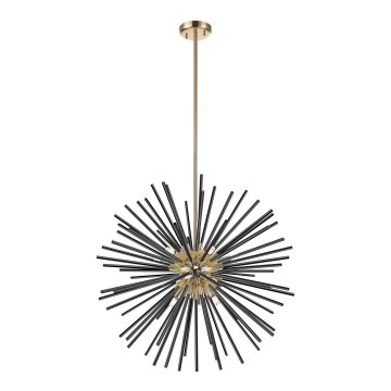 Zuma Line - Chandelier on a pole 9xG9/42W/230V gold/black