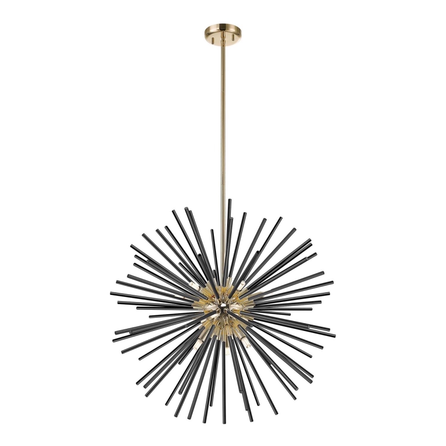 Zuma Line - Chandelier on a pole 9xG9/42W/230V gold/black