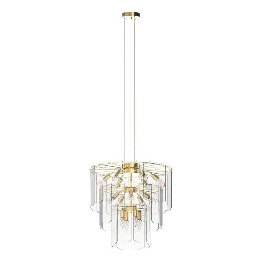 Zuma Line - Chandelier on a string 14xE14/40W/230V gold