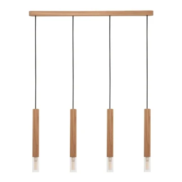 Zuma Line - Chandelier on a string 4xG9/28W/230V oak