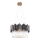 Zuma Line - Chandelier on a string 6xE14/40W/230V black/gold