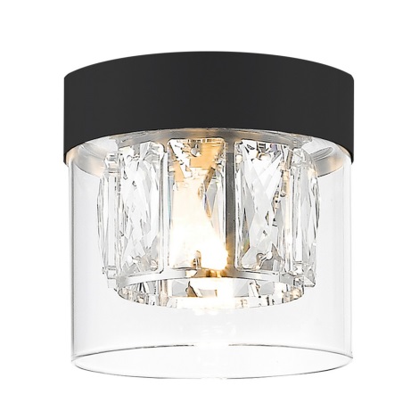 Zuma Line - Crystal ceiling light 1xG9/28W/230V black
