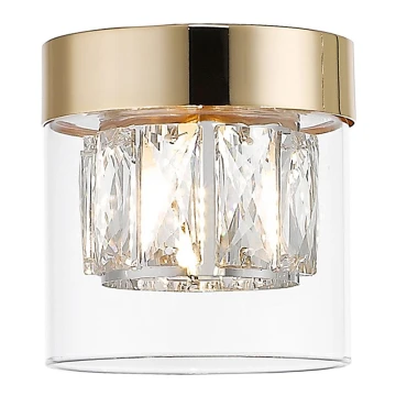 Zuma Line - Crystal ceiling light 1xG9/28W/230V gold