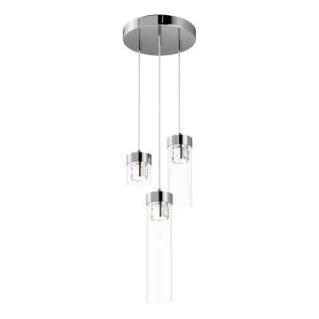 Zuma Line - Crystal chandelier on a string 3xG9/28W/230V chrome