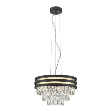 Zuma Line - Crystal chandelier on a string 4xE14/40W/230V black