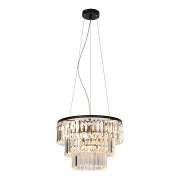 Zuma Line - Crystal chandelier on a string 4xE14/40W/230V black