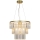 Zuma Line - Crystal chandelier on a string 4xE14/40W/230V gold