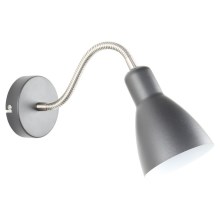 Zuma Line - Flexible small lamp 1xE27/40W/230V grey